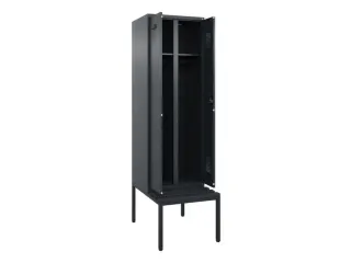 locker met bank,voor scheiding van kleding,HxBxD 2120x600x815mm,2vak - 1