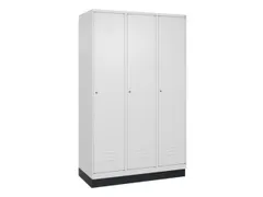 locker voor scheiding van kleding,HxBxD 1950x1200x500mm,3vak