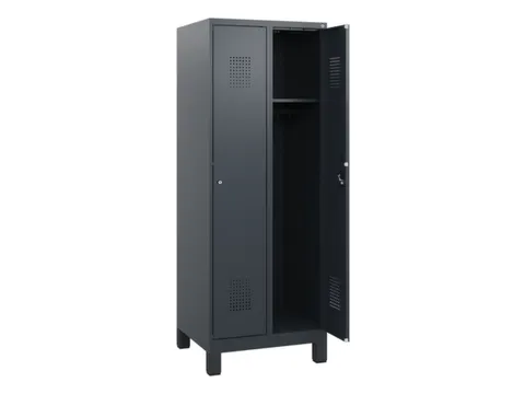schoollocker,HxBxD 1630x600x500mm,2vak,vak B 300mm,cil.-slot,voeten