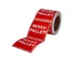 Etiquette Rillprint Mixed Pallet 100x100mm rouge/blanc 500 pièces