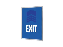 Kliklijst A1 complete set met print "EXIT" Blauw
