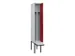 locker met bank,voor scheiding van kleding,HxBxD 2120x300x815mm,1vak
