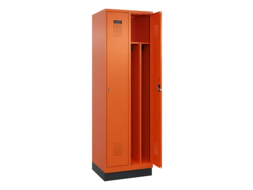 locker voor scheiding van kleding,HxBxD 1950x600x500mm,2vak