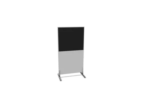 scheidingswand,HxB 1545x800mm,MP-lichtgrijs,BN8033-zwart
