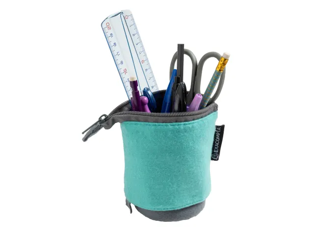 Trousse pot à crayons Teksto - Couleurs assorties