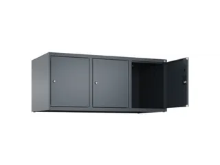 opzetkast,v. locker,3vak.,vak B 400mm,HxBxD 500x1200x500mm,vleugeldeur - 2