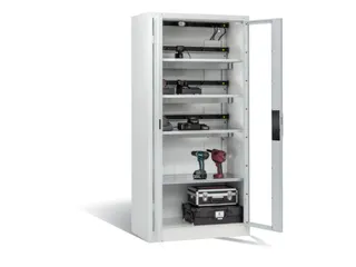 acculaadkast,HxBxD 1950x930x500mm,15stekkerdozen 230 V,ventilator - 2