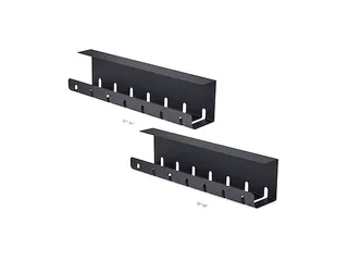 2-Pack Kabelmanagement Tray voor onder bureau 53cm per tray Zwart - 1