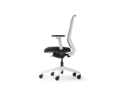 Dauphin Bureaustoel to-sync pro white hoge netrugleuning zwart