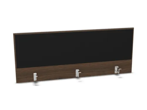 opzetpaneel bureau aanbouw achter NV bruin hickory BN8033-zwart 1400mm