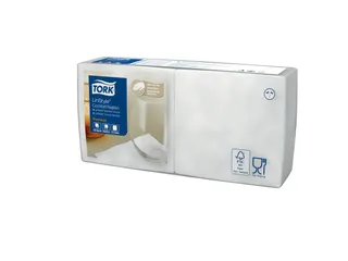 Tork Linstyle Cocktailservet Premium 1-Laags wit 23x23cm 14x100 stuks - 1