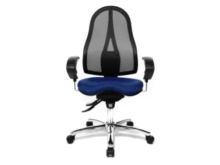 Topstar bureaustoel Sitness 15 met permanent-contactmechanisme Blauw - 1