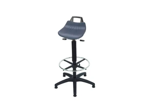 Stahulp Comfort Blauw Pu 630-890mm Neig Vloerglijders Voetenring Zwart