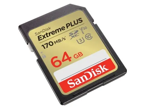Extreme PLUS 64GB SDHC Memory Card 80MB/