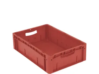Euronorm Stapelkrat Pp 170x600x400mm Wanden/bodem Gesloten Rood 34l - 2