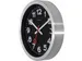 Horloge murale NeXtime 'Station' Ø19cm aluminium brossé noir