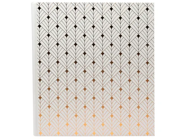 Fotoalbum Exacompta 29x32cm 60 zwarte pagina's Néo Déco wit