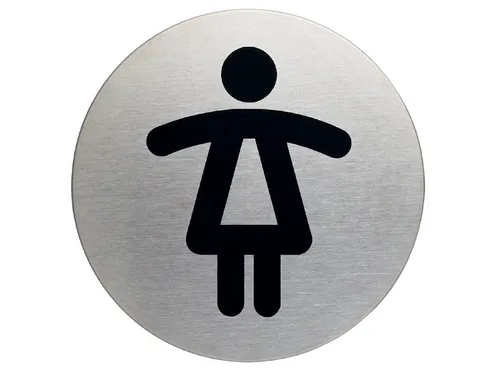 Infobord pictogram Durable 4904 wc dames rond 83mm
