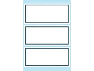 Schrift Etiket Herma 5711 36x80mm Wit met Grijs Kader 18 stuks - 2