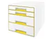 Ladenblok Leitz WOW Cube 4 laden wit/geel