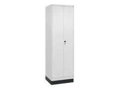 armoire vestiaire noir et blanc HxlxP 1950x600x500mm 2compart.