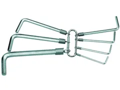 S 42-07 Inbussleutel L-sleutelset op ring 7-delig 2-8mm