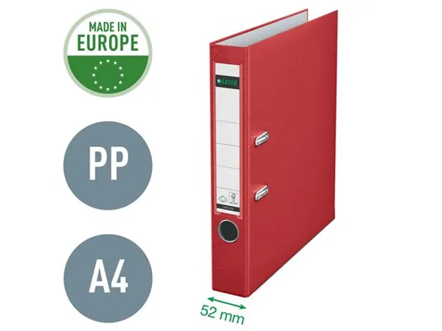 Ordner Leitz 1015 A4 50mm PP rood