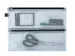 Trousse Foldersys A4 PVC transparent fermeture éclair noire 4 comp