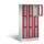 Lockerkast 1800x900x500mm 3x3 vakken Cilinderslot, Sokkel, RAL3003