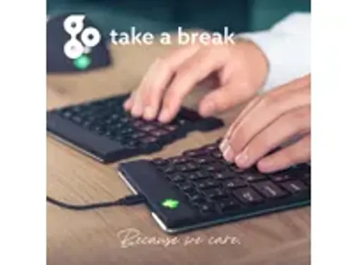 OUTLET Split Break V2 ergonomisch toetsenbord Qwerty US Zwart bedraad