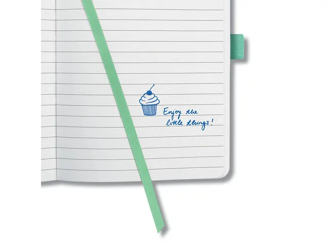 Carnet de notes Sigel Jolie Beauty A5 hardcover ligné 'whitened leave