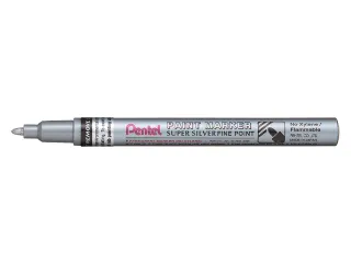 viltstift Pentel MSP10 ronde punt 1.5mm zilver - 1