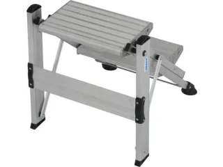 vouwtrapje,bordes H 500mm,eenzijdig,2treden,aluminium - 2