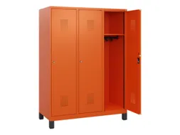 schoollocker,HxBxD 1630x1200x500mm,3vak,vak B 400mm,cil.-slot,voeten