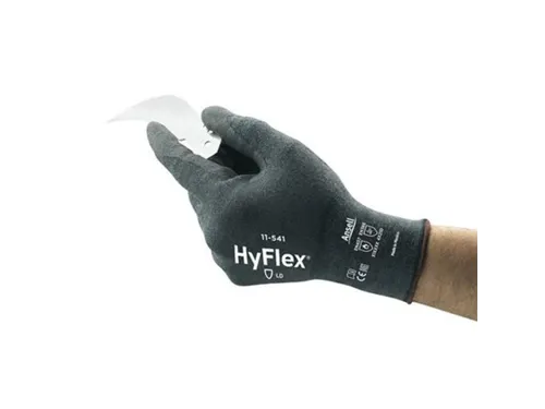 Ansell HyFlex 11-541 snijbestendige handschoenen, zwart, maat 9, 144 p