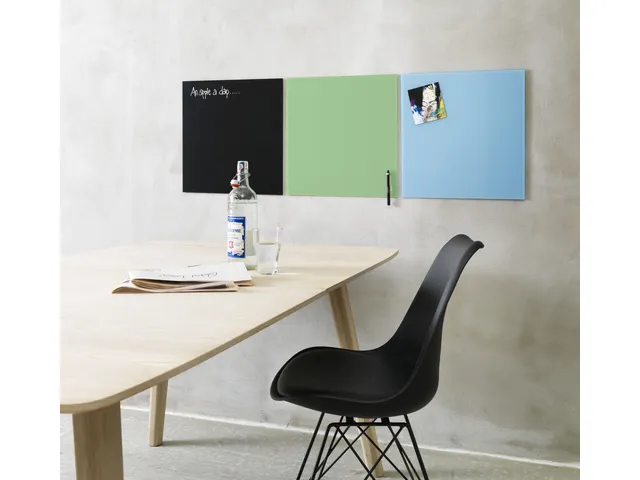 Glasmagneetbord Naga 45x45cm retro groen