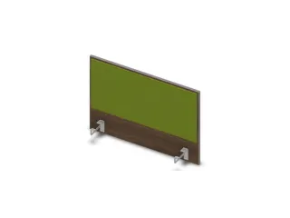 opzetpaneel v. bureau aanbouw zijkant 800mm Bruin Hickory BN7048-groen - 1