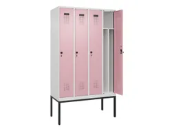 locker voor scheiding van kleding,HxBxD 2120x1200x500mm,4vak