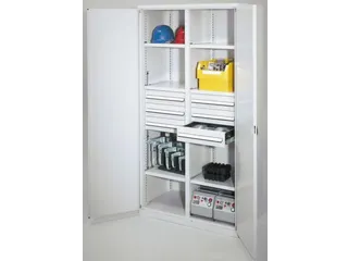 systeemkast,HxBxD 1950x1000x600mm,6xStalen bodem,6lade(n) - 1