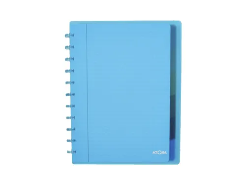 Schrift Atoma A4+ lijn 120blz 90gr PP transparant assorti