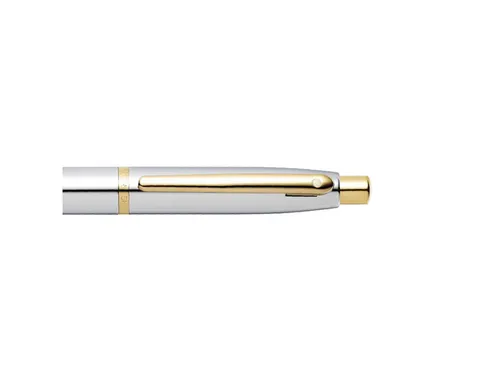 Balpen Giftset SHEAFFER VFM G9422 polished chrome gold plated met A6 n