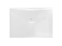 Pochette transparente Foldersys A5 avec fermeture à pression