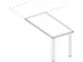 table de rallonge,haut. régl.,HxlxP 720-840x800x600mm,CC-noir