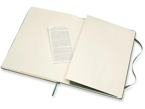 Notitieboek Moleskine XL 190x250mm blanco hard cover myrtle green