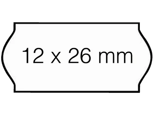 Prijsetiket 12x26mm Sato Samark permanent wit 1500 stuks