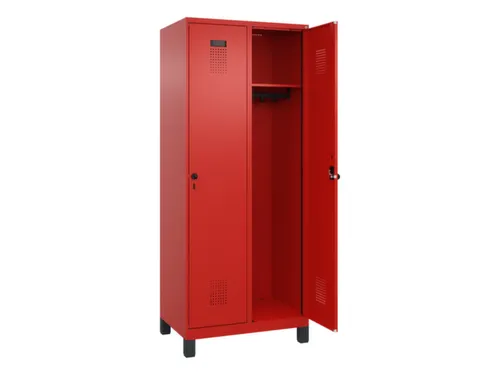 locker,HxBxD 1950x800x500mm,2vak,vak B 400mm,draaigrendel,voeten