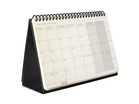 Tafelagenda Conceptum A5 2027 zwart liggend HC