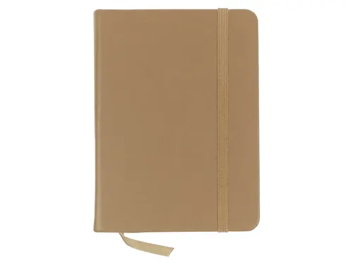 Schetsboek Kangaro A6 taupe PU HC 80 vel 140gr roomwit met elastiek en