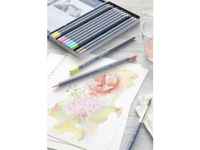 Crayon aquarelle Faber-Castell Goldfaber Pastel Vert mai 470