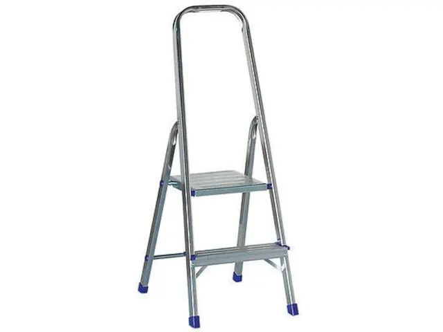 aluminium beugelladder eenzijdig 2treden stand H 0 346m aluminium